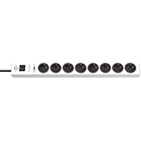 Los mejores  - Brennenstuhl hugo! regleta enchufes con 8 tomas y protección sobretensiones hasta 19.500 A (cable de 2m de largo…
